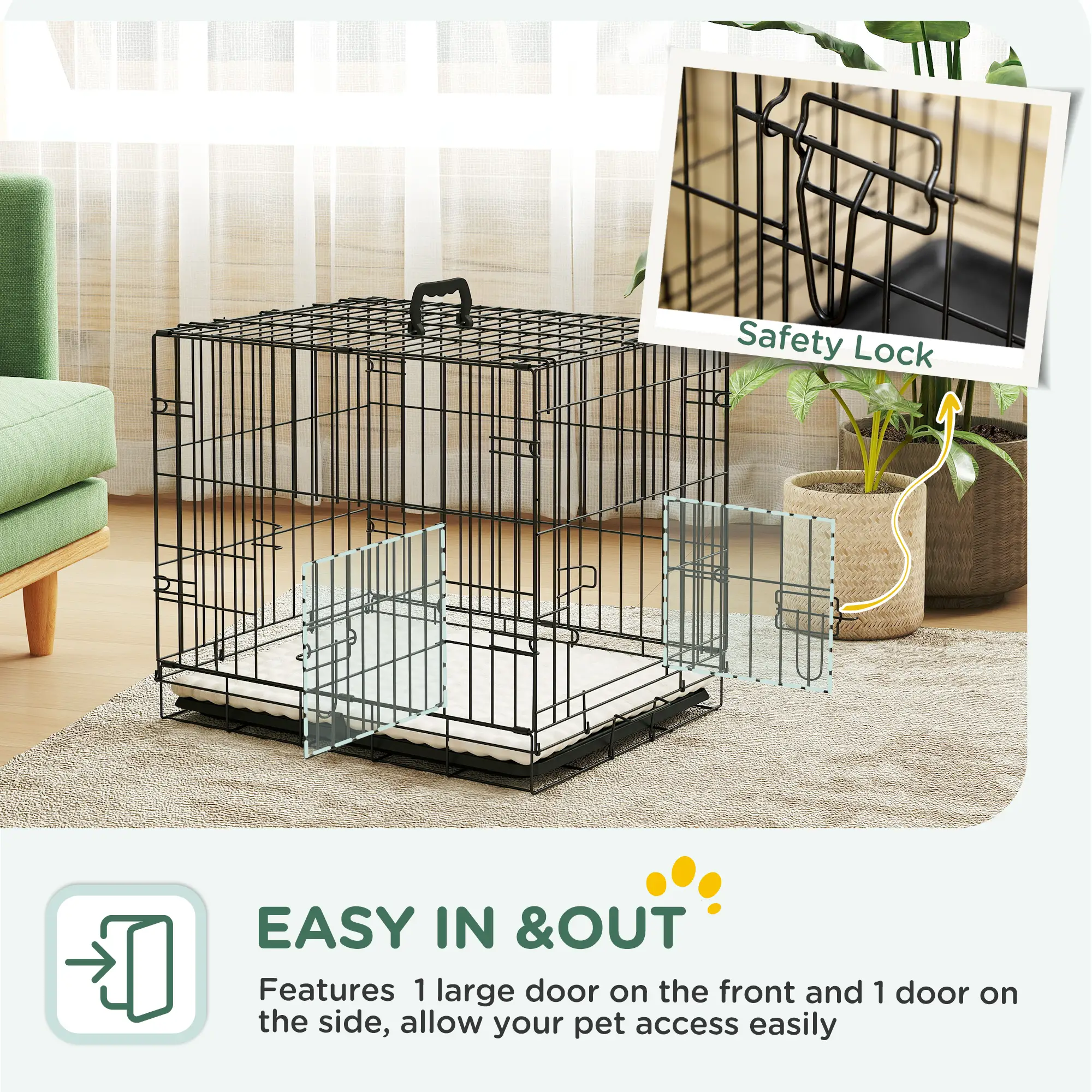 Foldable Dog Crate for Small Dogs - Image 9
