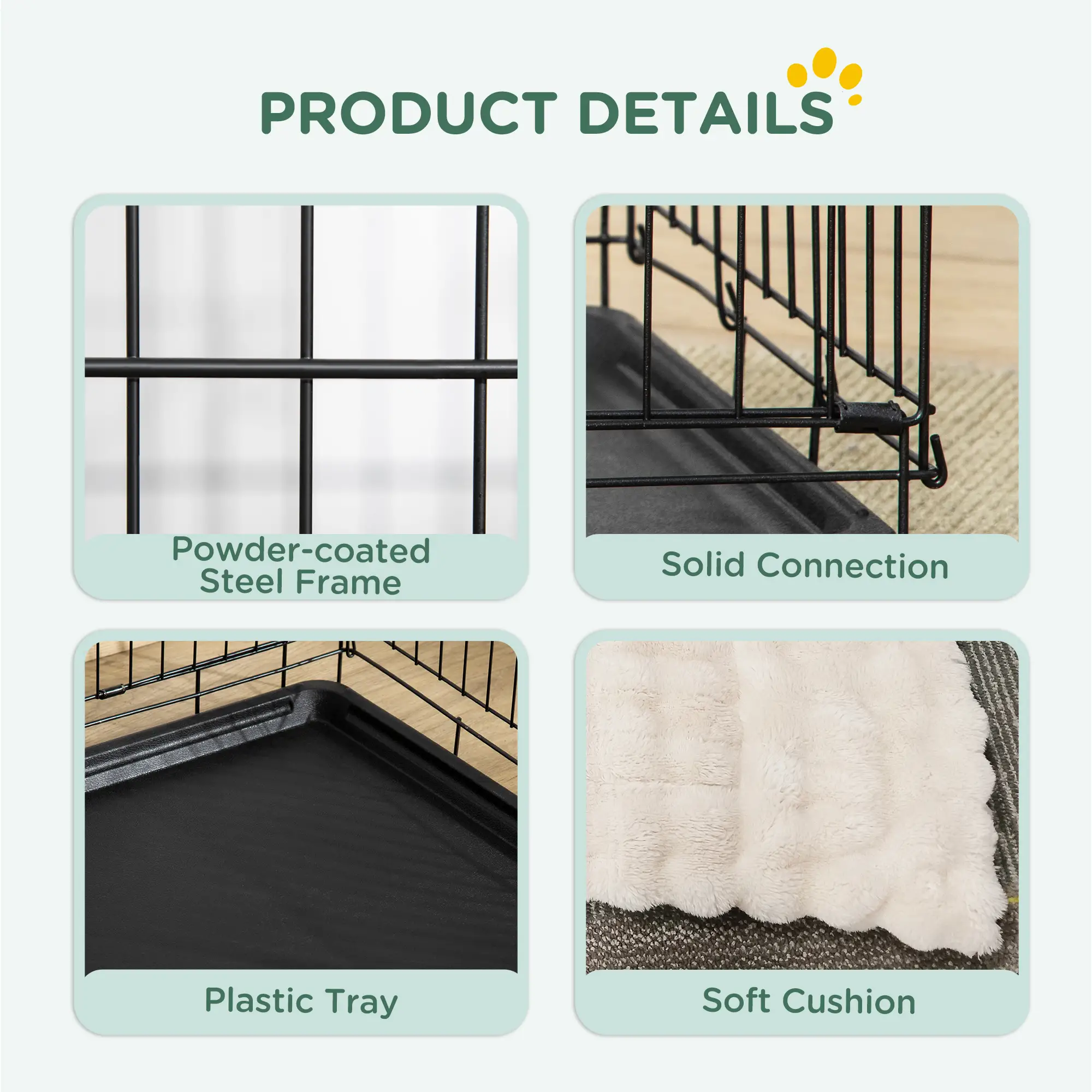 Foldable Dog Crate for Small Dogs - Image 2