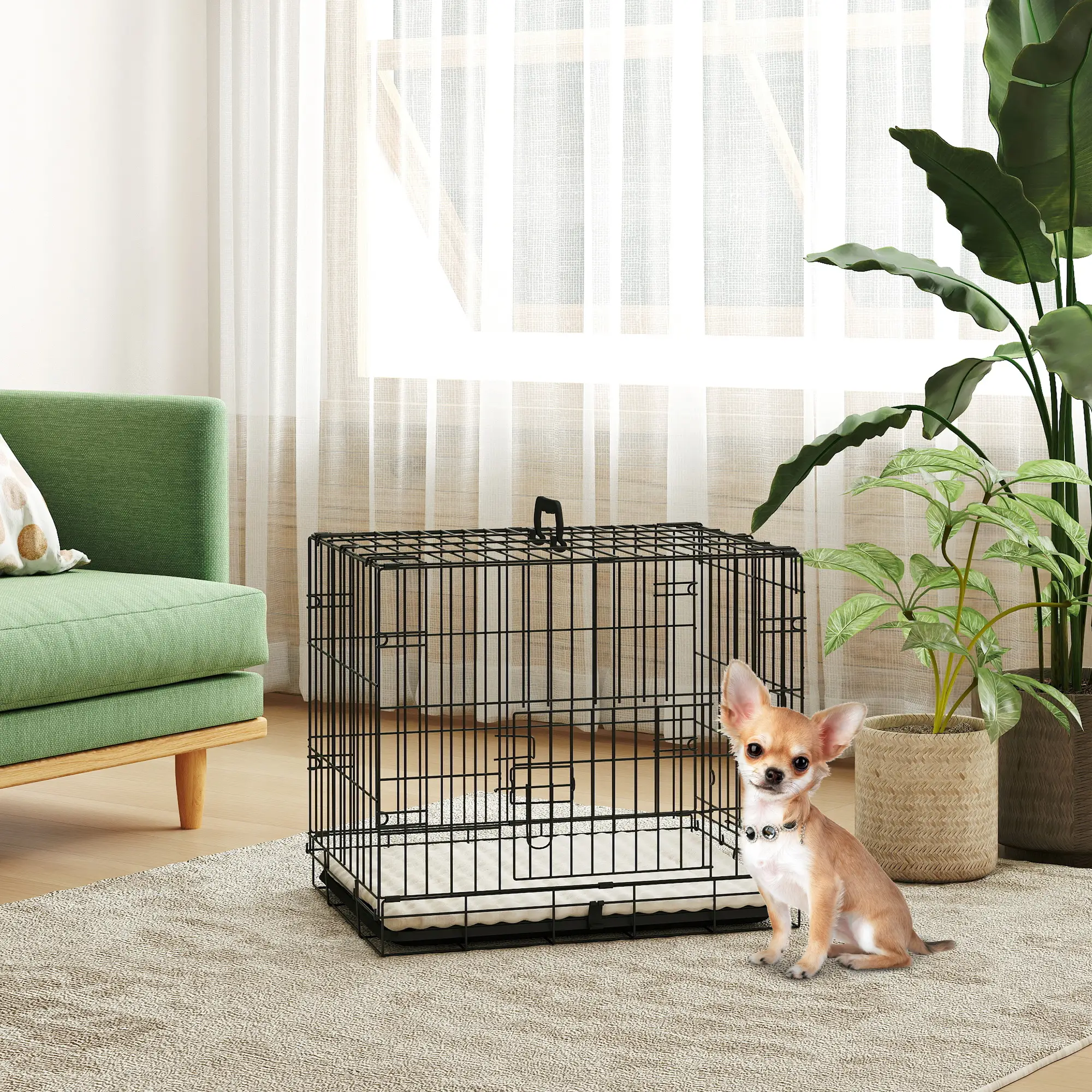 Foldable Dog Crate for Small Dogs - Image 3